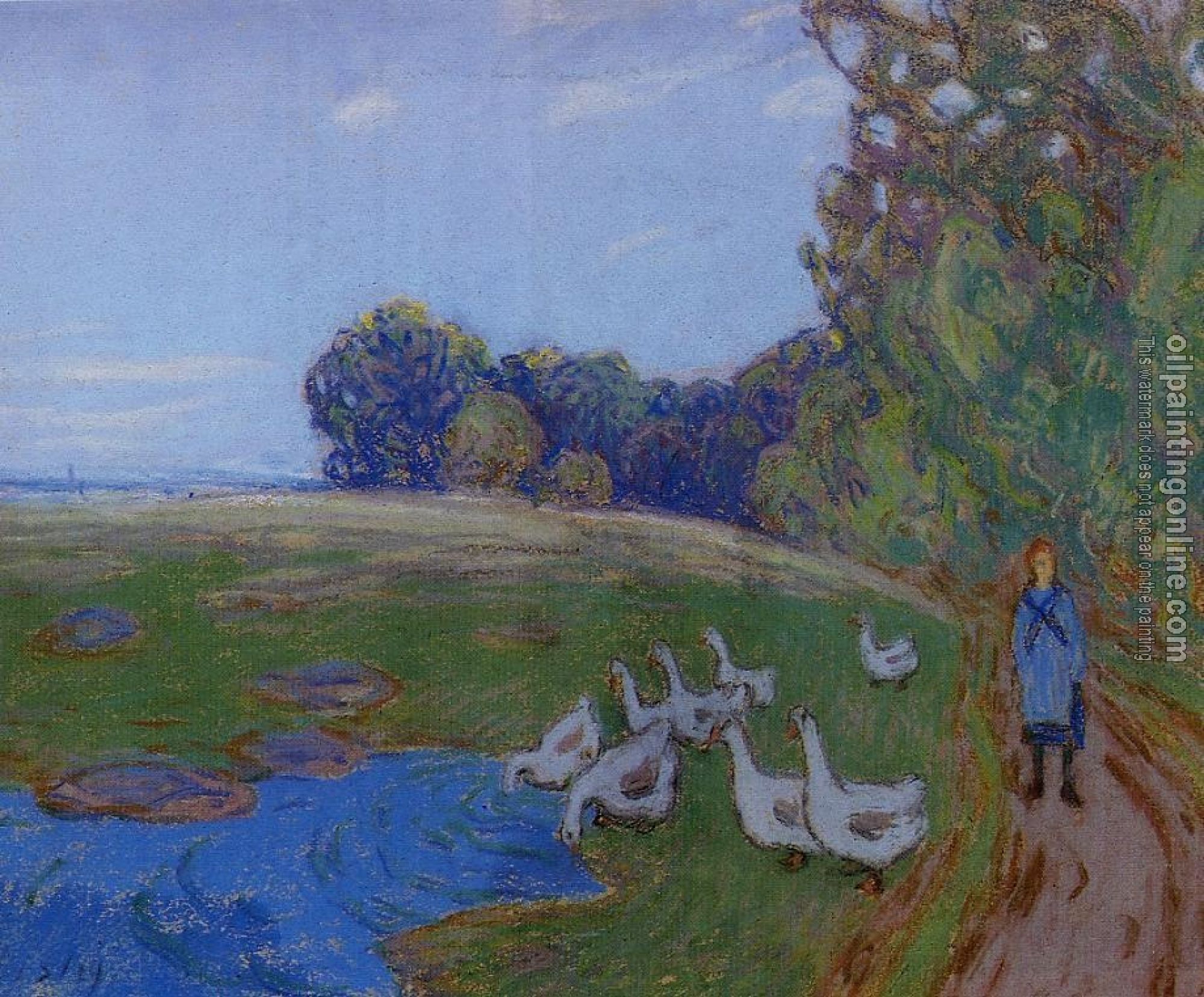 Sisley, Alfred - Goose Girl